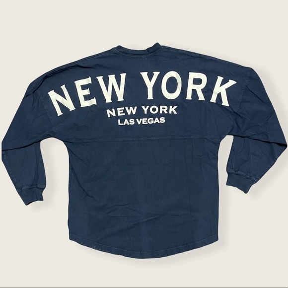 Tops - New York New York Las Vegas Travel Crew Neck Long Sleeve T-Shirt
